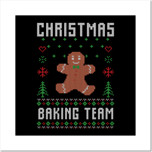 Christmas Baking Team Funny Christmas Posters and Art